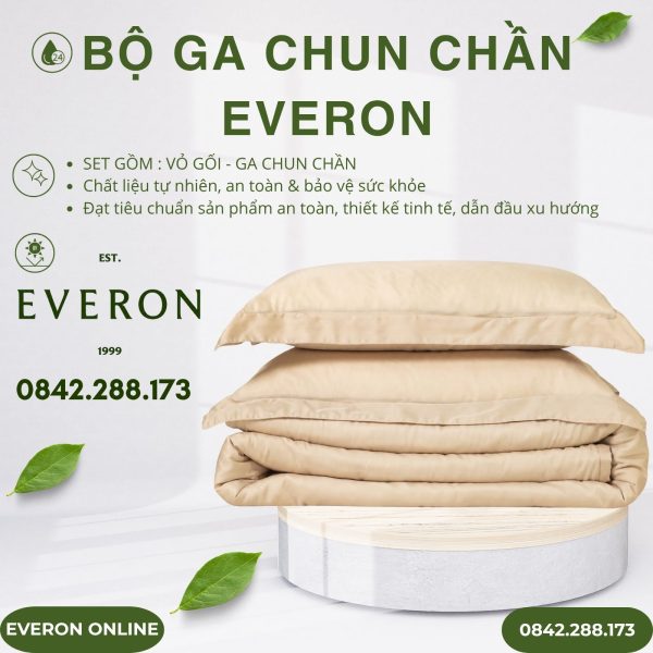 Bộ ga chun chần Everon BSL712 Sandy Lyocell Twill BST Basic