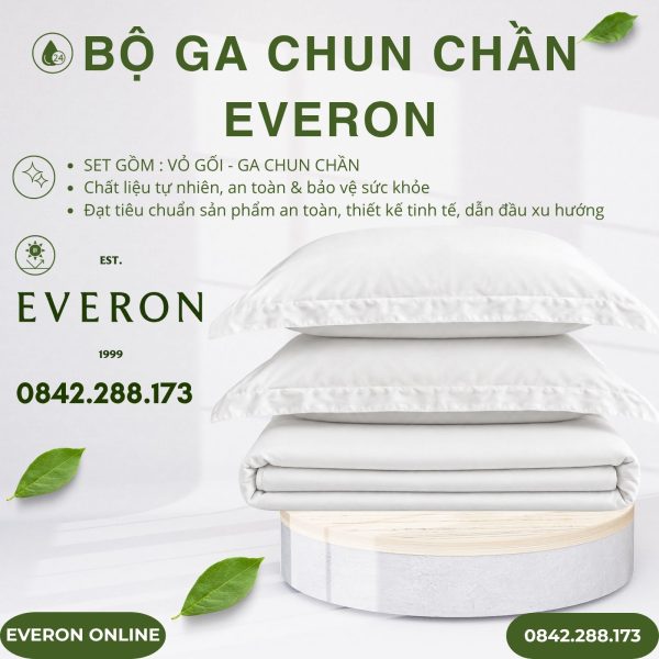 Bộ ga chun chần Everon BSL713 Cloud Lyocell Twill BST Basic