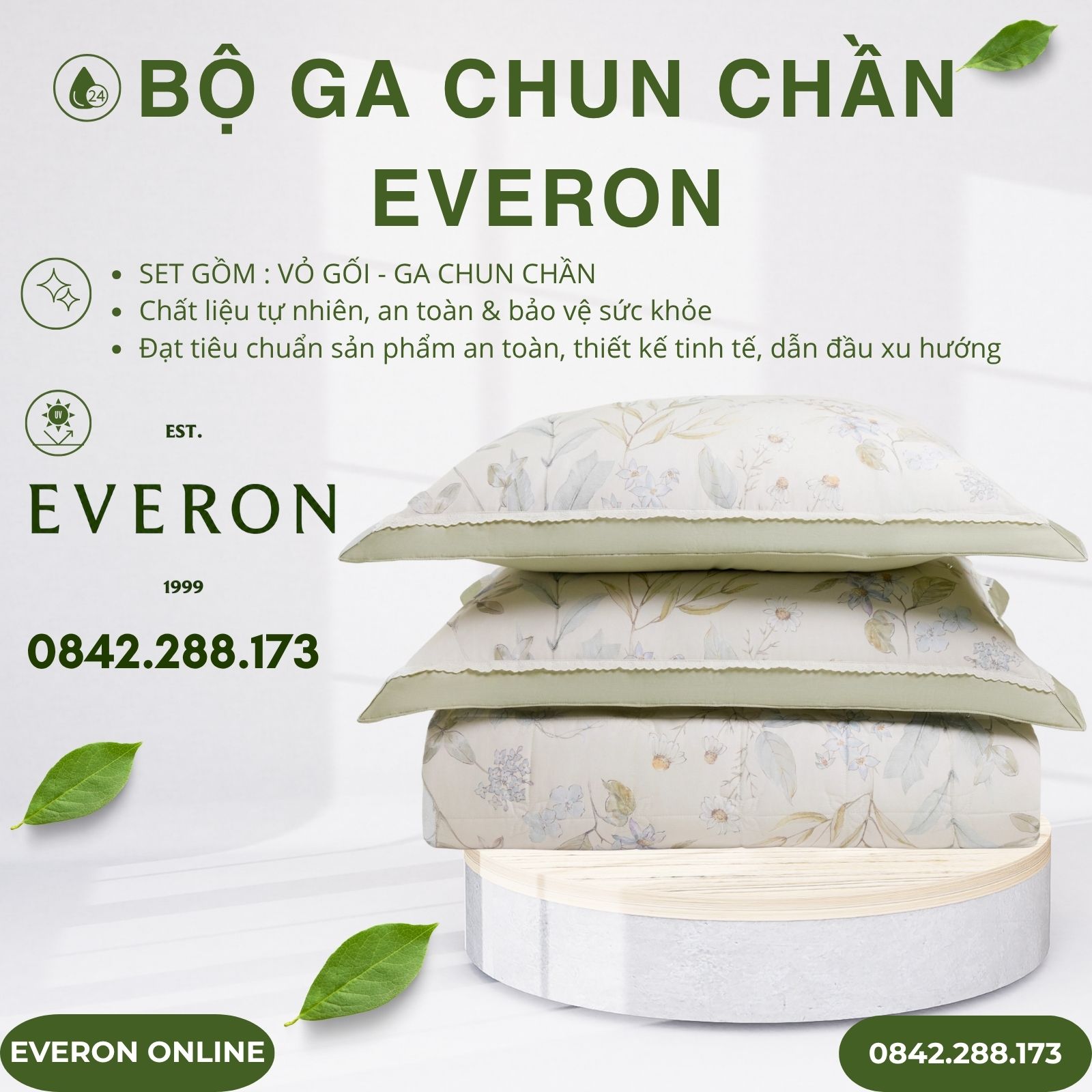 Bộ ga chun chần Everon EPC26014 Sách Hoa Cotton Sateen BST Đơm Hoa Bộ ga chun chần Everon EPC26014 Sách Hoa Cotton Sateen BST Đơm Hoa