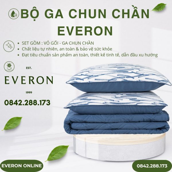 Bộ ga chun chần Everon EPM25012 Giao Lộ Hy Vọng Modal Cotton BST Chân Trời Mới