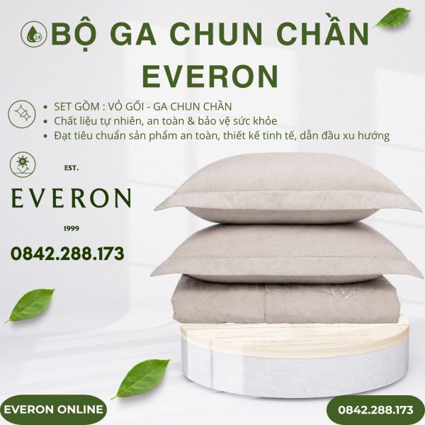 Bộ ga chun chần Everon EPM25041 Đốm Sáng Modal Cotton BST Ever-on