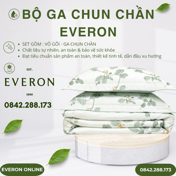 Bộ ga chun chần Everon EPTMC27022 Citrus BST Những mảnh êm