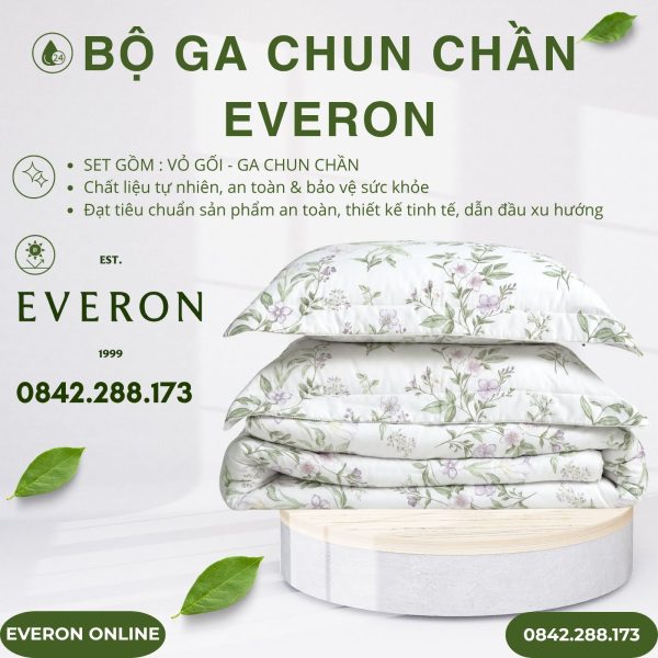 Bộ ga chun chần Everon EPTMC27028 Cottage