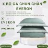 Bộ ga chun chần Everon ESB26005 Mặt hồ xanh Bamboo BST Đơm Hoa