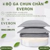 Bộ ga chun chần Everon EST25042 Hoa Thêu Xám Tencel BST Ever-on
