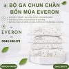 Bộ ga chun chần bốn mùa Everon CPC25204 Vườn Thú Tinh Nghịch Cotton BST Cutie