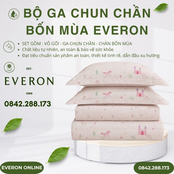 Bộ ga chun chần bốn mùa Everon CPC26203 Xứ Sở Thần Tiên
