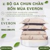 Bộ ga chun chần bốn mùa Everon CPM25202 Mèo Vui Vẻ