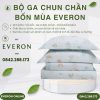 Bộ ga chun chần bốn mùa Everon CPT26201 Vườn Thú Trên Mây Tencel BST Cutie