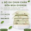 Bộ ga chun chần bốn mùa Everon CPT26202 Khu Rừng Cổ Tích Tencel BST Cutie
