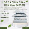 Bộ ga chun chần bốn mùa Everon EPC26012 Vườn Cổ Điển