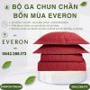 Bộ ga chun chần bốn mùa Everon EPC26016 Lá thu đỏ