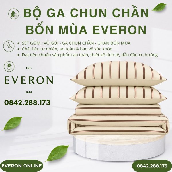 Bộ ga chun chần bốn mùa Everon EPC27031 Linear