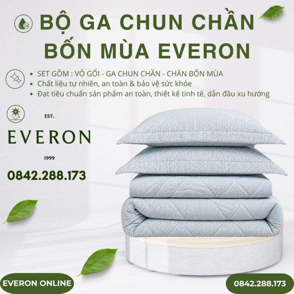 Bộ ga chun chần bốn mùa Everon EPC27036 Coastal