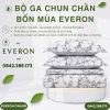 Bộ ga chun chần bốn mùa Everon EPM25026 Chùm Lá Tinh Tế
