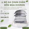 Bộ ga chun chần bốn mùa Everon EPM25039 Kẻ Giao Thoa Modal Cotton BST Ever-on
