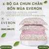 Bộ ga chun chần bốn mùa Everon EPM2509 Vũ Điệu Hoa Modal Cotton