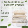 Bộ ga chun chần bốn mùa Everon EPT25029 Hồ Sâu Sắc