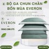 Bộ ga chun chần bốn mùa Everon ESB26005 Mặt hồ xanh
