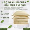 Bộ ga chun chần bốn mùa Everon ESM26002 Vườn nắng