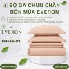 Bộ ga chun chần bốn mùa Everon EST25022 Khóm Hoa Rung Động