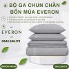 Bộ ga chun chần bốn mùa Everon EST25024 Nét Kiên Định
