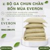 Bộ ga chun chần bốn mùa Everon EST25040 Cánh Hoa Vàng