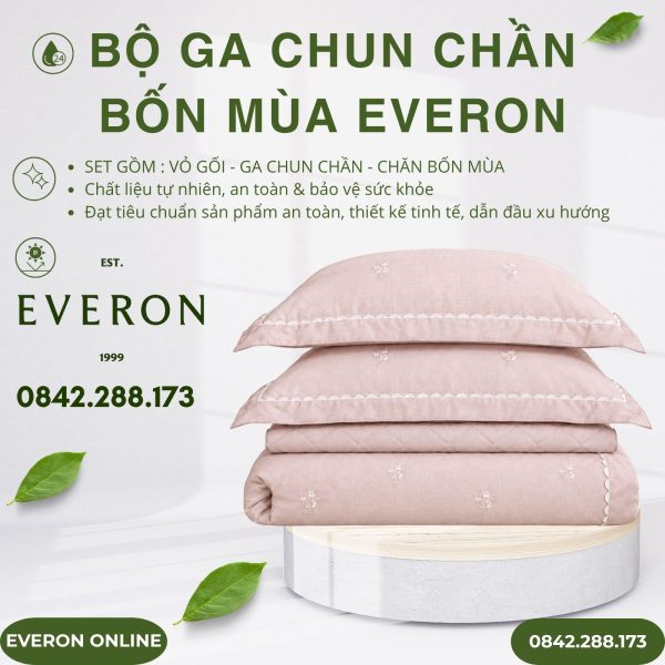 Bộ ga chun chần bốn mùa Everon ESTC27001 Ginkgo