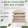 Bộ ga chun chần bốn mùa Everon ESTJ26008 Herringbone Tencel Jacquard BST Đơm Hoa