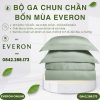 Bộ ga chun chần bốn mùa Everon ESTJ26009 Hồng tỉ muội Tencel Jacquard