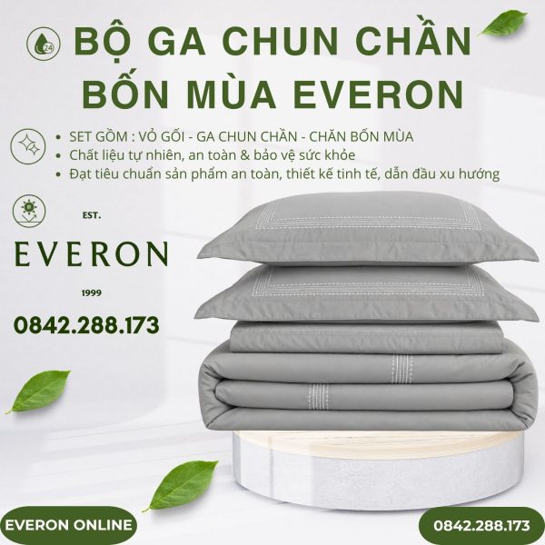 Bộ ga chun chần bốn mùa Everon ESTMC27002 Espirit