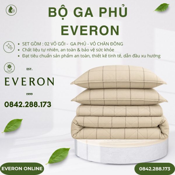 Bộ ga phủ Everon EPC27032 Saville Cotton BST Những mảnh êm