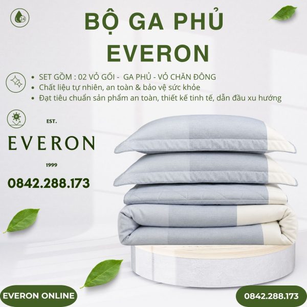 Bộ ga phủ Everon EPM27034 Ocean Modal BST Những mảnh êm