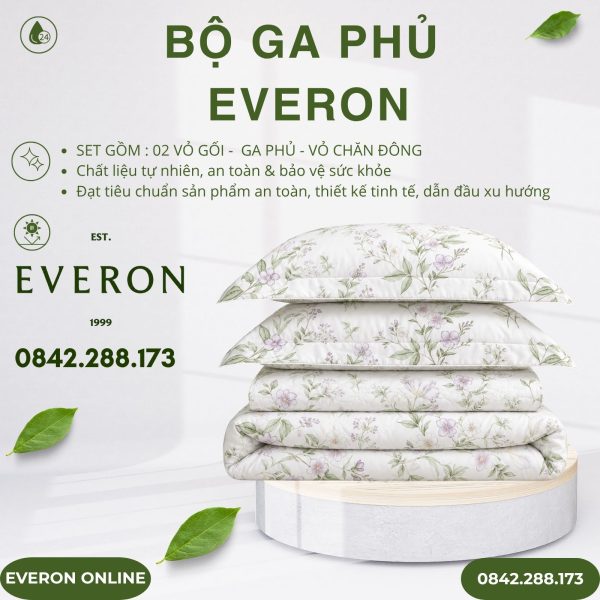 Bộ ga phủ Everon EPTMC27028 Cottage Tencel Modal Cotton BST Những mảnh êm