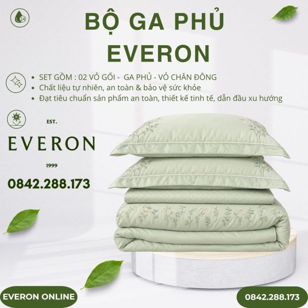 Bộ ga phủ Everon ESTC27004 Valley Tencel Blend BST Những mảnh êm