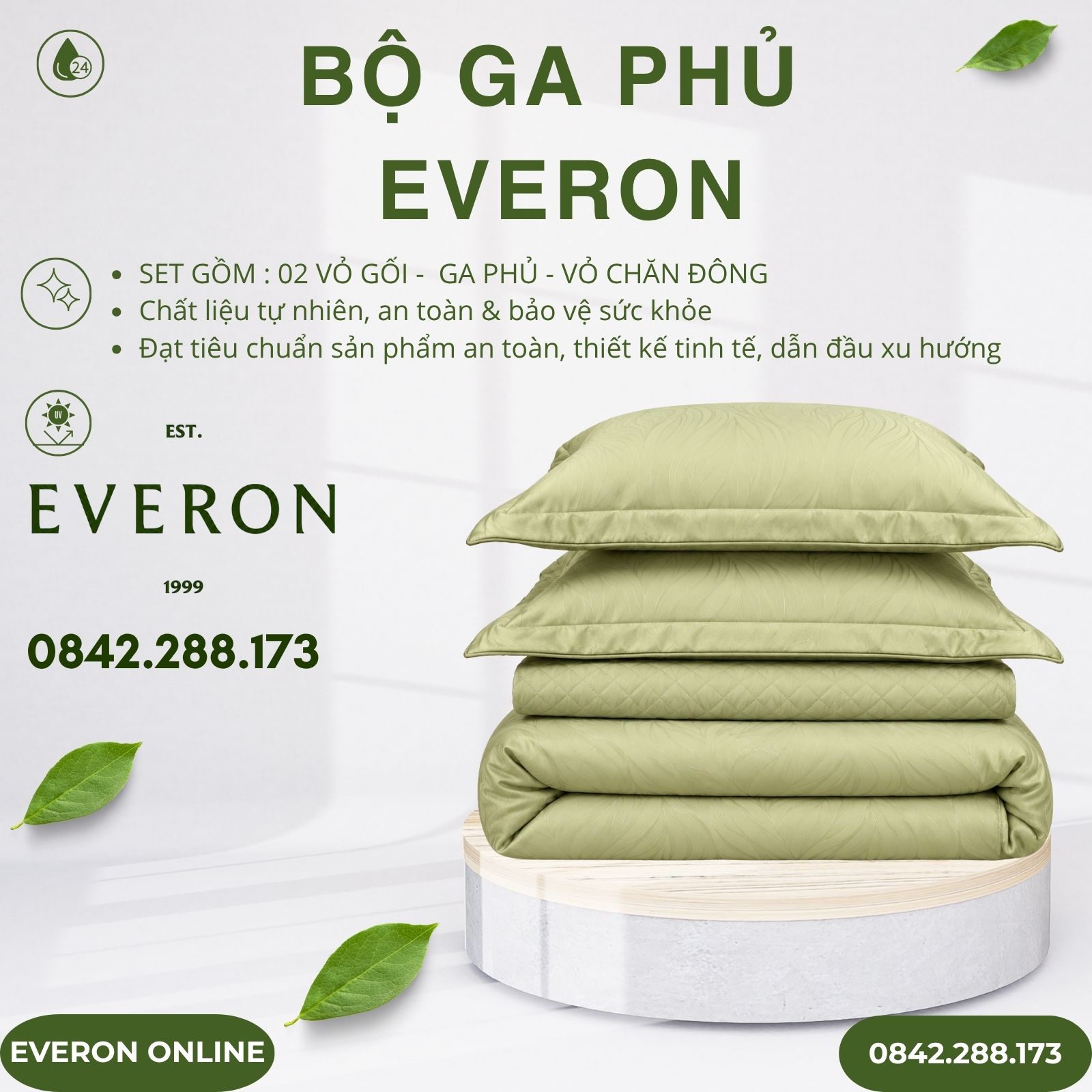 Bộ ga phủ Everon ESTJ27017 Art Decor Tencel Jacquard BST Những mảnh êm Bộ ga phủ Everon ESTJ27017 Art Decor Tencel Jacquard BST Những mảnh êm