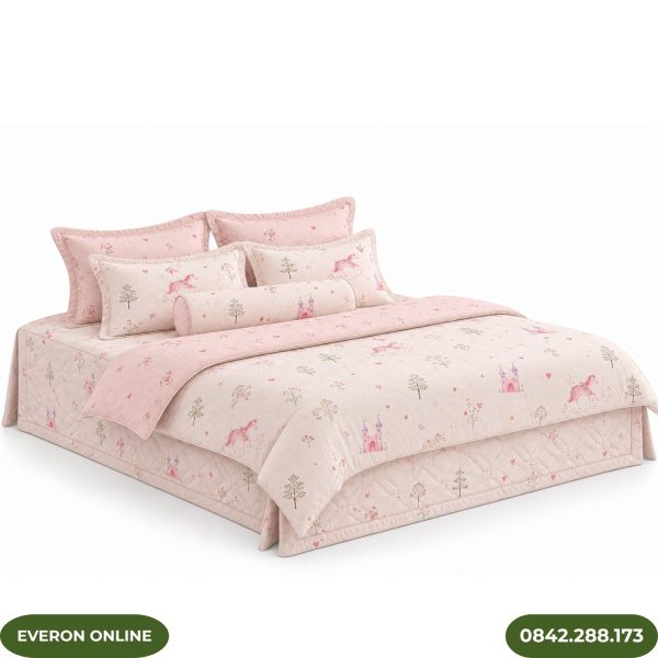 Bộ ga phủ bốn mùa Everon CPC26203 Xứ Sở Thần Tiên Cotton Sateen