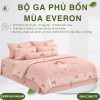 Bộ ga phủ bốn mùa Everon CPM25203 vũ điệu dịu dàng Modal Cotton BST Cutie