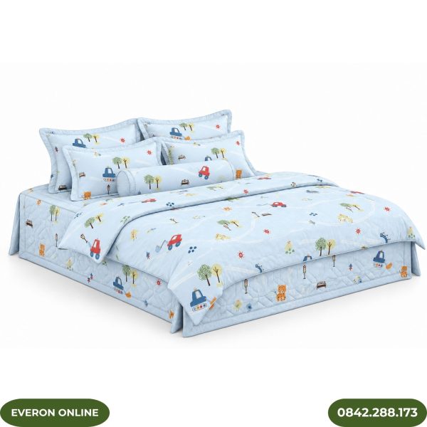 Bộ ga phủ bốn mùa Everon CPM27202 Track & Tail Cotton Sateen