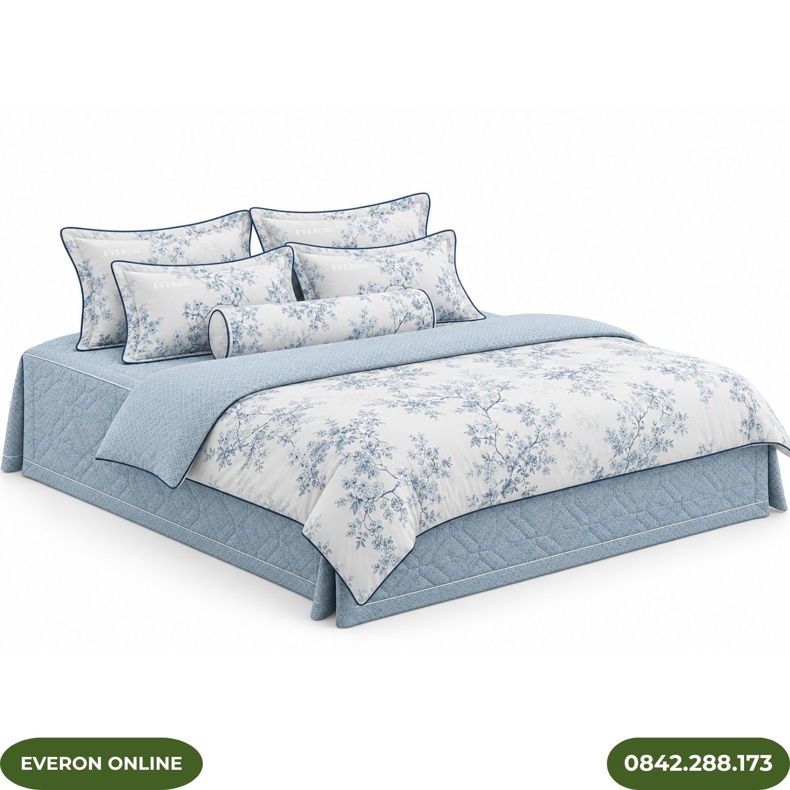 Bộ ga phủ bốn mùa Everon EPC26012 Vườn cổ điển Cotton