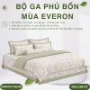 Bộ ga phủ bốn mùa Everon EPC26014 Sách hoa Cotton Sateen