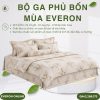 Bộ ga phủ bốn mùa Everon EPM25028 Đích đến hạnh phúc Modal Cotton BST Khu vườn tinh hoa
