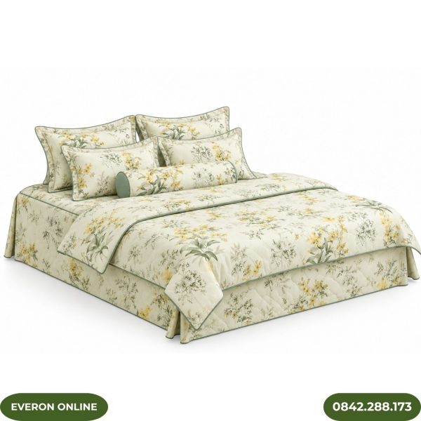 Bộ ga phủ bốn mùa Everon EPMOC27025 Lilies Modal Cotton