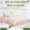 Bộ ga phủ bốn mùa Everon EPT25017 Mơ êm Tencel BST Khu vườn tinh hoa