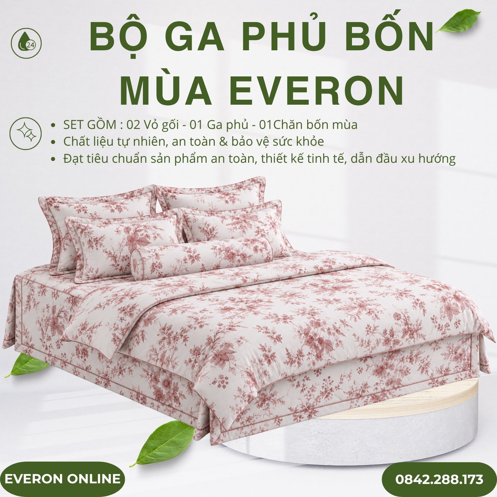 Bộ ga phủ bốn mùa Everon EPT25027 Khởi Đầu Lạc Quan Tencel BST Khu Vườn Tinh Hoa Bộ ga phủ bốn mùa Everon EPT25027 Khởi Đầu Lạc Quan Tencel BST Khu Vườn Tinh Hoa