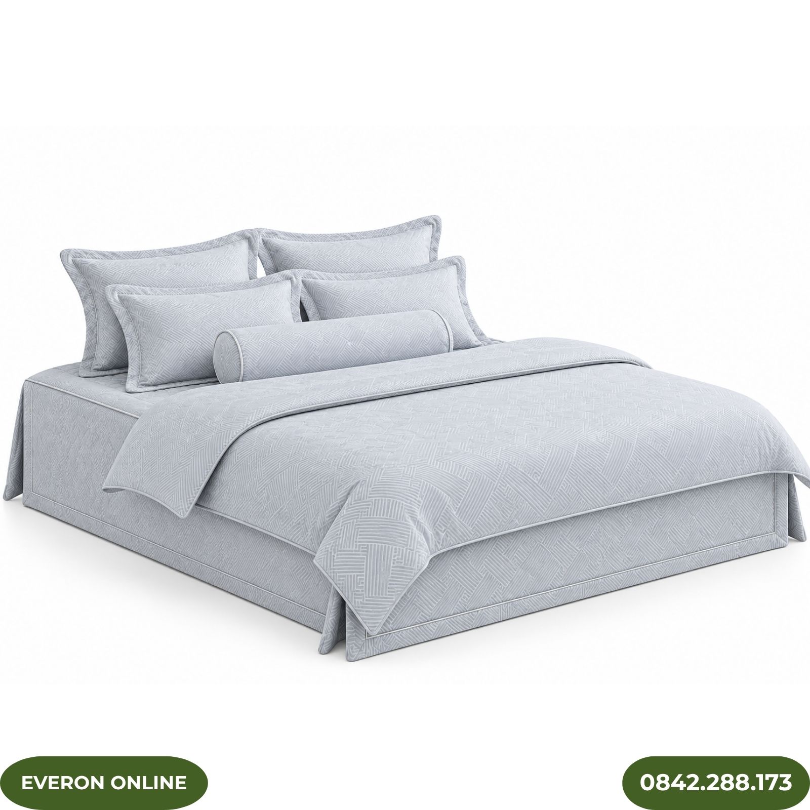 Bộ ga phủ bốn mùa Everon EPTC25037 Kỷ Hà Xám Tencel Blend