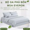 Bộ ga phủ bốn mùa Everon EPTC25037 Kỷ Hà Xám Tencel Blend BST Ever-on