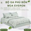 Bộ ga phủ bốn mùa Everon EPTC26011 Thu thiên thanh Tencel BST Đơm hoa