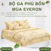 Bộ ga phủ bốn mùa Everon EPTC26018 Muôn hoa vàng Tencel Blend BST Đơm Hoa