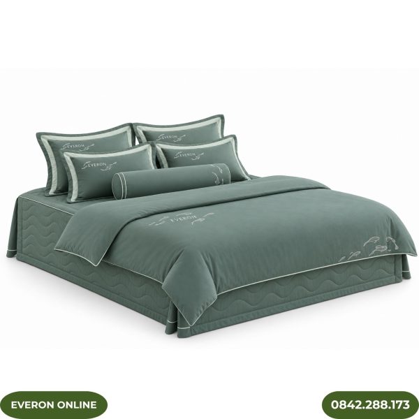 Bộ ga phủ bốn mùa Everon ESB26005 Mặt hồ xanh Bamboo
